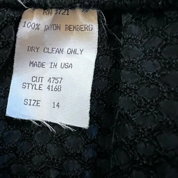 Vtg Wild Rose Midi Maxi Skirt Set 2 piece Womens 14 Gray Boho Rayon Textured USA - Picture 13 of 16